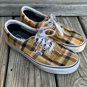 VANS Plaid Yellow Era Women’s Size W8/ M6.5
